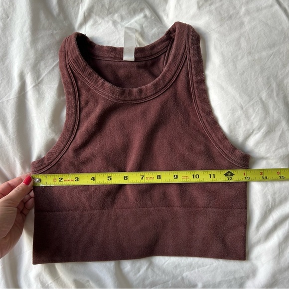 Alo Brown/Maroon Racerback Tank Top -M - Picture 4 of 5